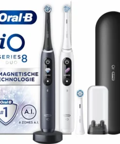 Oral B Oral-B IO 8 - Wit En Zwart - Elektrische Tandenborstels - Duopack