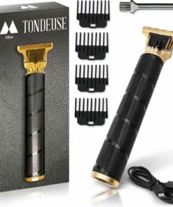 Allsa Tondeuse - Tondeuse Mannen - Trimmer - Baardtrimmer - Baardtrimmer Mannen - USB Oplaadbaar - Ruis Onderdrukking - Stainless Steel - Cadeau -Zwart