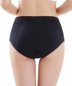 Bamboozy Menstruatie Ondergoed 4-laags Hoge Taille High Waist Corrigerend Maat M 38-40 Zwart Period Underwear Duurzaam Menstrueren Incontinentie Zero Waste Madelief -NIVEA Shop 550x556 13
