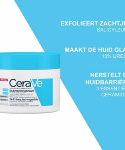 CeraVe - SA Smoothing Cream - Bodycréme - Droge En Ruwe Huid - 340 G -NIVEA Shop 550x566 12