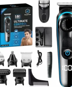 Beeperfect® 5 In 1 Baardtrimmer Voor Mannen - Incl. 5 Opzetstukken - Trimmer - Bodygroomer - Neus En Oor - 0.5-10MM - Gratis Baardkam -NIVEA Shop 550x566 4