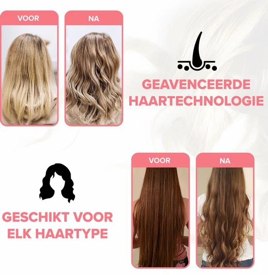 Purelab 6-in-1 Keramische Krultang - Haarkruller Met Opzetstukken - Incl. Handschoen En Haarclips - Curling Iron - 120-220°C 7 Purelab 6-in-1 Keramische Krultang - Haarkruller Met Opzetstukken - Incl. Handschoen En Haarclips - Curling Iron - 120-220°C - Afbeelding 7