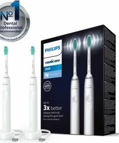 Philips Sonicare Series 3100 HX3675/13 - Elektrische Tandenborstel - Wit - Duopack