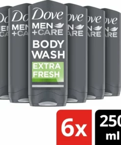 Dove Men+Care Dove Men Extra Fresh Douchegel - 6 X 250 Ml - Voordeelverpakking -NIVEA Shop 550x571