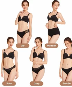 Bamboozy Menstruatie Ondergoed 4-laags Hoge Taille High Waist Corrigerend Maat M 38-40 Zwart Period Underwear Duurzaam Menstrueren Incontinentie Zero Waste Madelief -NIVEA Shop 550x573 6