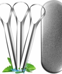 SolidStock Professionele Tongschraper Voor Mondverzorging - 4 Delige Tongreiniger - Ayurveda - RVS -NIVEA Shop 550x575 9