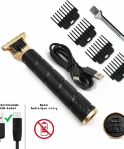 Allsa Tondeuse - Tondeuse Mannen - Trimmer - Baardtrimmer - Baardtrimmer Mannen - USB Oplaadbaar - Ruis Onderdrukking - Stainless Steel - Cadeau -Zwart -NIVEA Shop 550x576 1