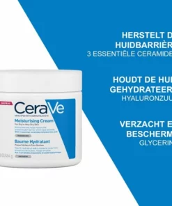 CeraVe - Moisturizing Cream - Bodycrème - Droge Tot Zeer Droge Huid - 454 G -NIVEA Shop 550x577 1