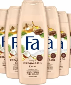 Fa Cream&Oil Cacaobutter & Coco Oil Douchegel 6 X 250ml - Voordeelverpakking