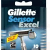 Gillette Sensor Excel - 10 Stuks - Scheermesjes
