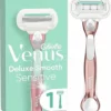 Gillette Venus Deluxe Smooth Sensitive RoseGold Scheersysteem Voor Vrouwen - Scheermes