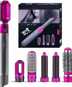 Merkloos Airwrap - Hairwrap - Krultang - 5 In 1 Multi Styler - Föhn V2 2022 Editie - Föhnborstels - Hetelucht Föhn - Airstyler - Föhnborstel - Hetelucht Borstel - Krulborstel