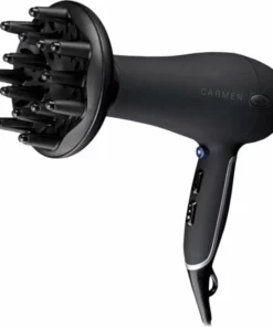 Carmen HD2195 - Föhn - 2000 Watt - Coolshot - 2,5 Meter Snoer - Blaasmond En Diffuser - Zwart