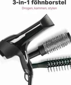 Merkloos 3-in-1 Föhnborstel - Fohnborstels - Fohn Borstel - Magic Brush - Krulborstel - Fohn Kam - Voor Lang/Kort En Stijl/Krullen -NIVEA Shop 550x597 3