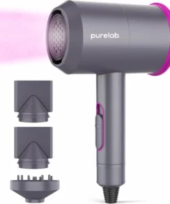 Purelab Föhn Met Diffuser - Ionische Haardroger - 3 Standen - Zwart