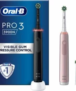 Oral B Oral-B PRO 3 3900 - Elektrische Tandenborstel - Duo Zwart + Roze