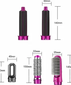 Merkloos Airwrap - Hairwrap - Krultang - 5 In 1 Multi Styler - Föhn V2 2022 Editie - Föhnborstels - Hetelucht Föhn - Airstyler - Föhnborstel - Hetelucht Borstel - Krulborstel -NIVEA Shop 550x605 1