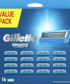 Gillette Mach3 Turbo Scheermesjes Voor Mannen - 16 Navulmesjes -NIVEA Shop 550x607 1