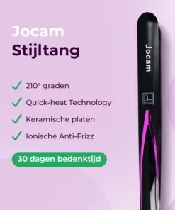 Jocam - Stijltang En Krultang - Keramische Coating - Automatische Temperatuur - Zwart -NIVEA Shop 550x607 2