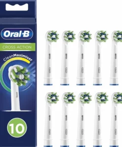 Oral B Oral-B CrossAction - Met CleanMaximiser-technologie - Opzetborstels - 10 Stuks