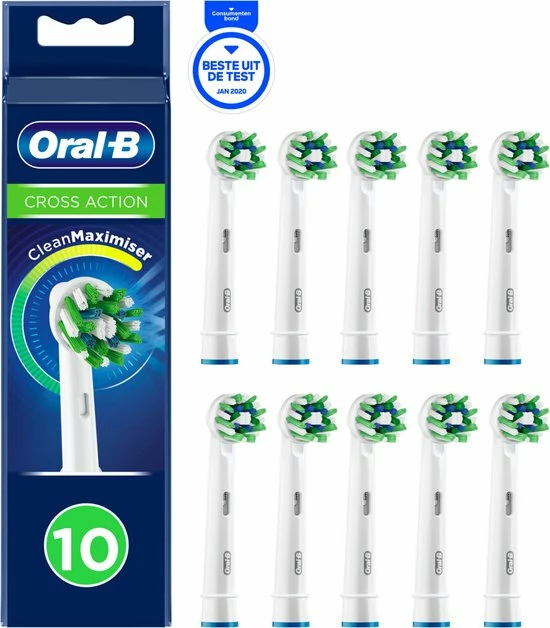 Oral B Oral-B CrossAction - Met CleanMaximiser-technologie - Opzetborstels - 10 Stuks - Brievenbusverpakking 12 Oral B Oral-B CrossAction - Met CleanMaximiser-technologie - Opzetborstels - 10 Stuks - Brievenbusverpakking - Afbeelding 12