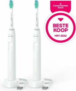 Philips Sonicare Series 3100 HX3675/13 - Elektrische Tandenborstel - Wit - Duopack -NIVEA Shop 550x635