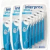 Interprox Plus Conical 3mm-5mm - Blauw - Ragers - 3 X 6 Stuks - Voordeelpakket