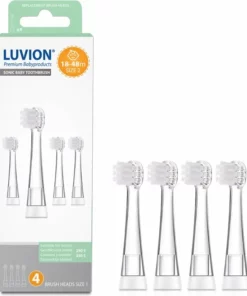 Luvion Opzetborstel - 18 Tot 48 Maanden - Set 4 Stuks - Geschikt Voor Peuters