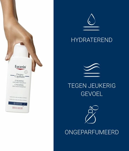 Eucerin Dermo Capillaire Kalmerende Urea Shampoo - 250 Ml 3 Eucerin Dermo Capillaire Kalmerende Urea Shampoo - 250 Ml - Afbeelding 3