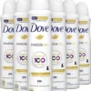 Dove Invisible Dry Anti-transpirant Deodorant - 6 X 150 Ml - Voordeelverpakking