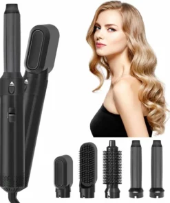 Merkloos Hairwrap | Multistyler | 5 IN 1 SET | Hetelucht Föhn | Airstyler | Föhnborstel | Hetelucht Borstel | Krulborstel | 5 In 1 Krultang | 5 In 1 Styler | Styling | Airwrap | Airwrap Krultang | Airwrap Styler | Hairstyler | Haarstyler | Tiktok |