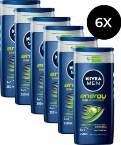 NIVEA MEN Energy - 6x 250 ML - Voordeelverpakking - Douchegel -NIVEA Shop 550x655 5