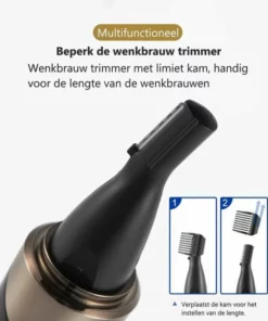 BAESS 4-in-1 Neustrimmer - Oplaadbaar – Oor/wenkbrauw Trimmer – Baardtrimmer - Neushaartrimmer - Mannen & Vrouwen -NIVEA Shop 550x657 1
