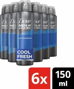 Dove Men+Care Cool Fresh Deodorant Spray - 6 X 150ml - Voordeelverpakking -NIVEA Shop 550x663
