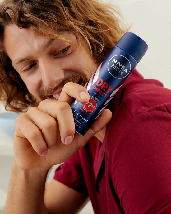 NIVEA MEN Dry Impact Deodorant Spray - 6 X 150 Ml - Voordeelverpakking 2 NIVEA MEN Dry Impact Deodorant Spray - 6 X 150 Ml - Voordeelverpakking - Afbeelding 2