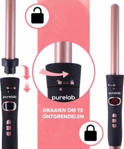 Purelab 6-in-1 Keramische Krultang - Haarkruller Met Opzetstukken - Incl. Handschoen En Haarclips - Curling Iron - 120-220°C 17 Purelab 6-in-1 Keramische Krultang - Haarkruller Met Opzetstukken - Incl. Handschoen En Haarclips - Curling Iron - 120-220°C -NIVEA Shop 550x694 2
