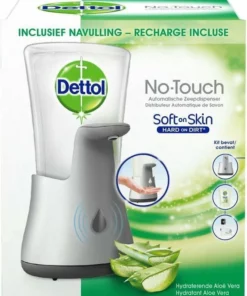 Dettol Handzeep Automatische Zeepdispenser No Touch Met Navulling Hydraterende Aloë Vera 250ml - Antibacterieel