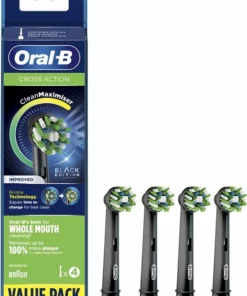 Oral B Oral-B CrossAction - Met CleanMaximiser-technologie - Opzetborstels - Zwart - 4stuks -NIVEA Shop 550x716 2