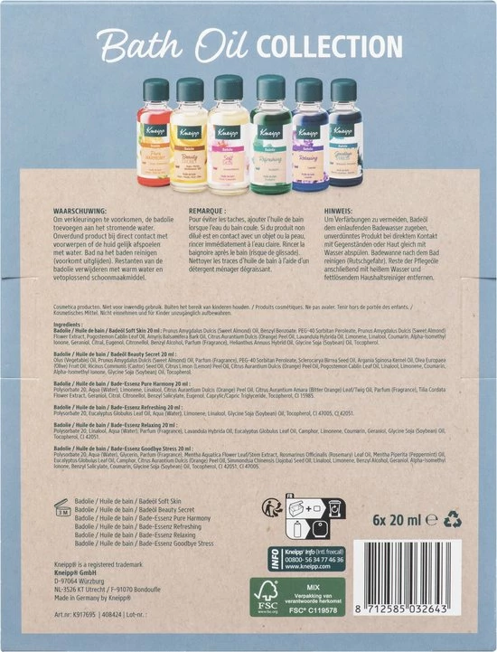 Kneipp Geschenkset - Badolie 2 Kneipp Geschenkset - Badolie - Afbeelding 2