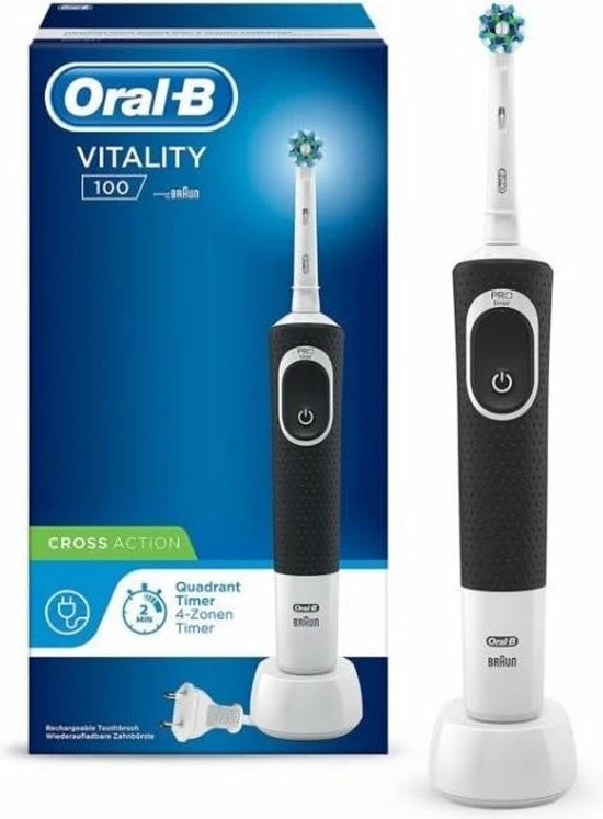 Oral B Oral-B Vitality 100 CrossAction Zwart - Elektrische Tandenborstel 8 Oral B Oral-B Vitality 100 CrossAction Zwart - Elektrische Tandenborstel - Afbeelding 8