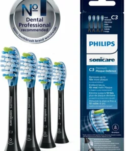 Philips Sonicare C3 Premium Plaque Defense HX9044/33 - Opzetborstel - 4 Stuks
