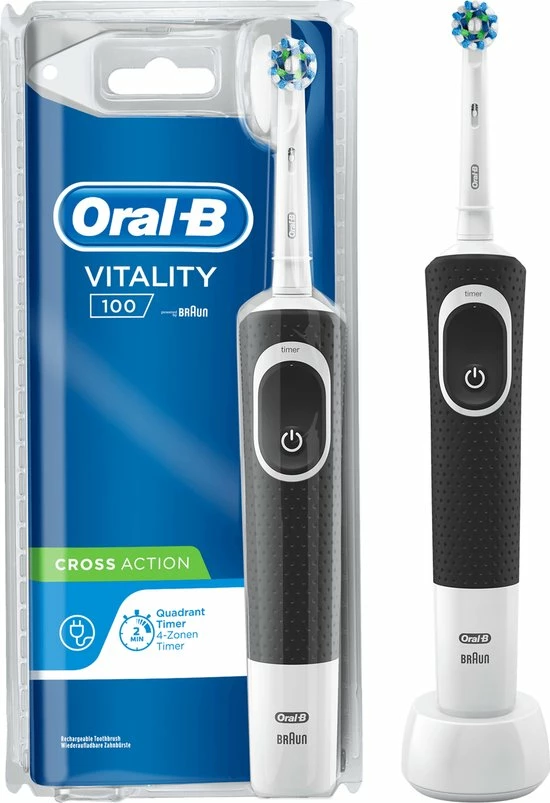 Oral B Oral-B Vitality 100 CrossAction Zwart - Elektrische Tandenborstel 16 Oral B Oral-B Vitality 100 CrossAction Zwart - Elektrische Tandenborstel - Afbeelding 16