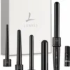 Lumiss Sublime Pro 5 In 1 Keramische Tourmaline Krultang - Holding Spray - Haarkruller - 5 Opzetstukken
