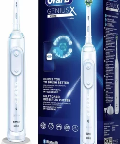 Oral B Oral-B Genius X - Wit - Elektrische Tandenborstel - Ontworpen Door Braun - 1 Handvat En 1 Opzetborstel