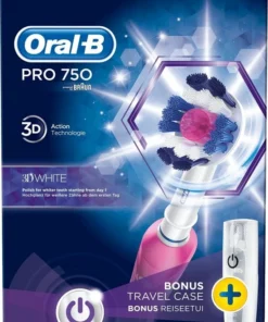 Oral B Oral-B PRO 750 - 3DWhite - Elektrische Tandenborstel - Inclusief Reisetui -NIVEA Shop 550x835 1